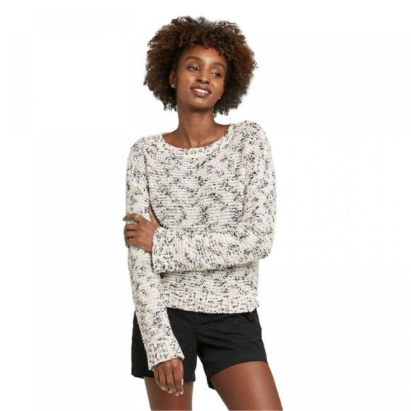 A New Day Women's Size XL Textured Pullover Crewneck Sweater Preppy - Picture 3 of 6